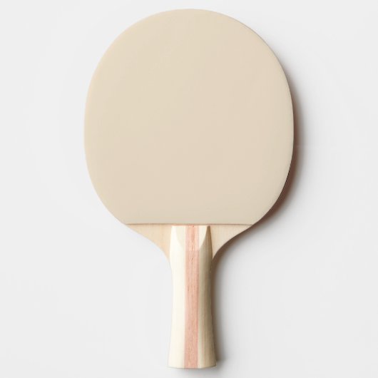 Effen kleur effen Champagne beige Tafeltennisbatje (Voorkant)