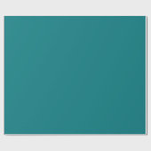 Effen kleur effen Deep Aqua blauwgroen Cadeaupapier (Vlak)