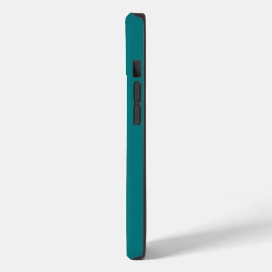 Effen kleur effen Deep Aqua blauwgroen Case-Mate iPhone Case (Achterkant / Links)