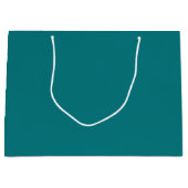 Effen kleur effen Deep Aqua blauwgroen Groot Cadeauzakje (Voorkant)