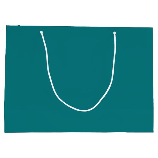 Effen kleur effen Deep Aqua blauwgroen Groot Cadeauzakje