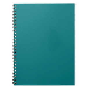 Effen kleur effen Deep Aqua blauwgroen Notitieboek