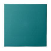 Effen kleur effen Deep Aqua blauwgroen Tegeltje (Voorkant)