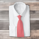 Effen kleur effen donker koraal roze stropdas<br><div class="desc">Effen kleur effen donker koraal roze ontwerp.</div>