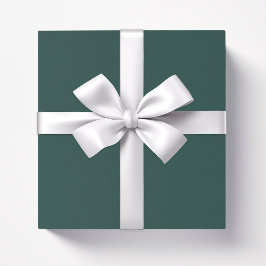Effen kleur effen donker smaragdgroen cadeaupapier