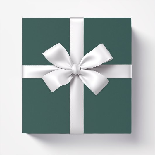 Effen kleur effen donker smaragdgroen cadeaupapier