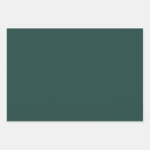 Effen kleur effen donker smaragdgroen inpakpapier vel (Voorkant)