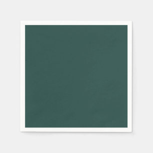 Effen kleur effen donker smaragdgroen servet