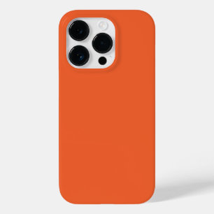 Effen kleur effen exotisch oranje rood Case-Mate iPhone 14 pro hoesje