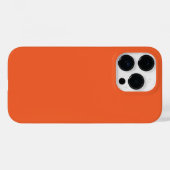 Effen kleur effen exotisch oranje rood Case-Mate iPhone case (Achterkant (horizontaal))