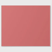 Effen kleur effen Gekruid Koraal rood Cadeaupapier (Vlak)