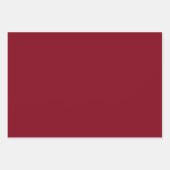 Effen kleur effen granaat rood inpakpapier vel (Voorkant 2)