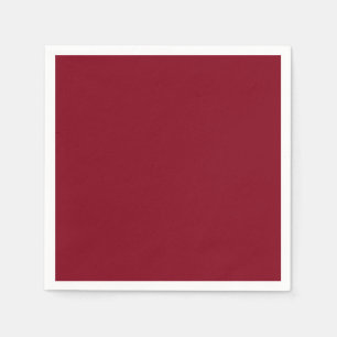 Effen kleur effen granaat rood servet