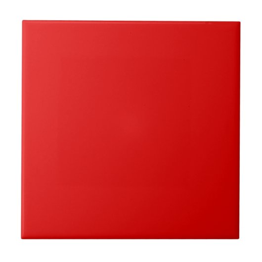 Effen kleur effen helder glanzend rood tegeltje (Voorkant)