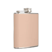 Effen kleur effen kasjmier beige heupfles (Rechts)
