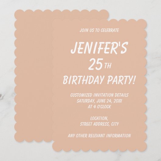 Effen kleur effen kasjmier beige kaart (Voorkant / Achterkant)