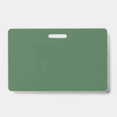 Effen kleur effen Mos Groen Badge (Achterkant)