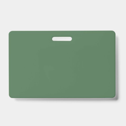 Effen kleur effen Mos Groen Badge (Voorzijde)