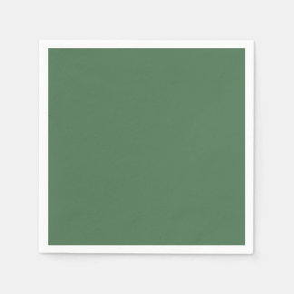 Effen kleur effen Mos Groen Servet