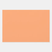 Effen kleur effen papaya sinaasappel inpakpapier vel (Voorkant 2)