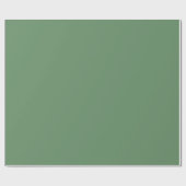 Effen kleur effen pastel licht groen Stone Green Cadeaupapier (Vlak)