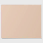 Effen kleur effen perzik beige cadeaupapier (Vlak)