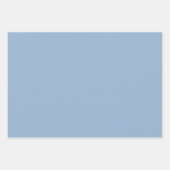 Effen kleur effen poeder blauw inpakpapier vel (Voorkant 3)