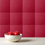 Effen kleur effen rood Barbados Cherry Tegeltje<br><div class="desc">Effen kleur effen rood Barbados Cherry design.</div>