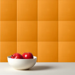 Effen kleur effen sinaasappel Bright Marigold Tegeltje<br><div class="desc">Stevige kleur duidelijk sinaasappel Helder Marigold ontwerp.</div>