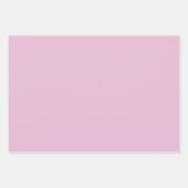 Effen kleur effen snoep roze inpakpapier vel (Voorkant)