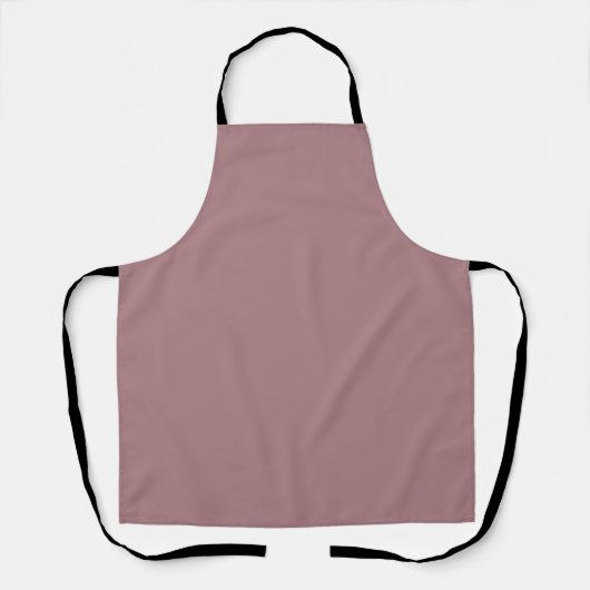 Effen kleur effen stoffig roos schort (Voorkant)