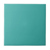 Effen kleur effen Verdigris groen turquoise Tegeltje (Voorkant)