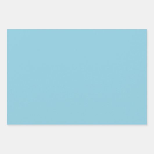 Effen kleur effen Winter licht Blauw Inpakpapier Vel (Voorkant 3)