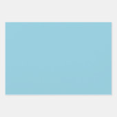 Effen kleur effen Winter licht Blauw Inpakpapier Vel (Voorkant)