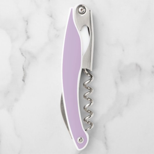 Effen kleur effen wisteria licht paarse kurkentrekker (Achterkant)