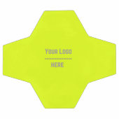 effen kleur fluorescent geel - jouw logo voetbal (Enkel)