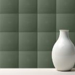 Effen kleur Forest Moss donkergroen Tegeltje<br><div class="desc">Effen kleur Forest Moss donkergroen ontwerp.</div>