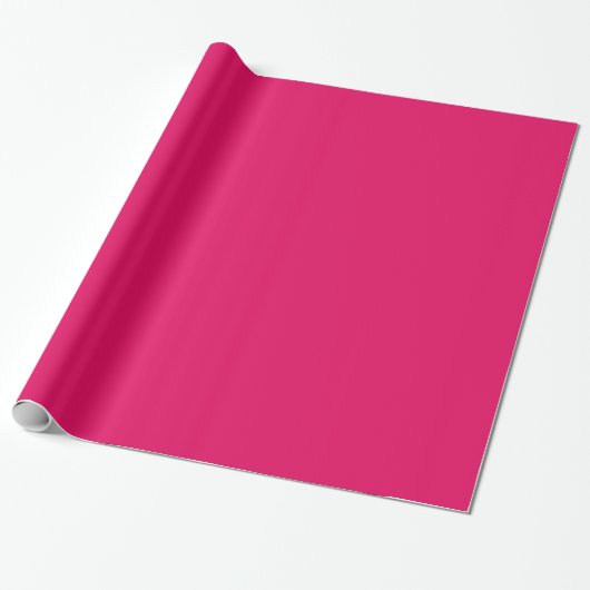 Effen kleur: framboos cadeaupapier (Uitgerold)