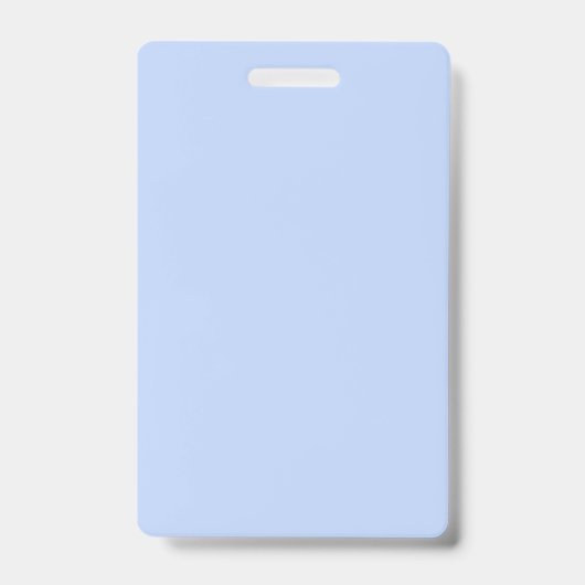 Effen kleur gewoon periwinkle lichtblauw badge (Voorzijde)