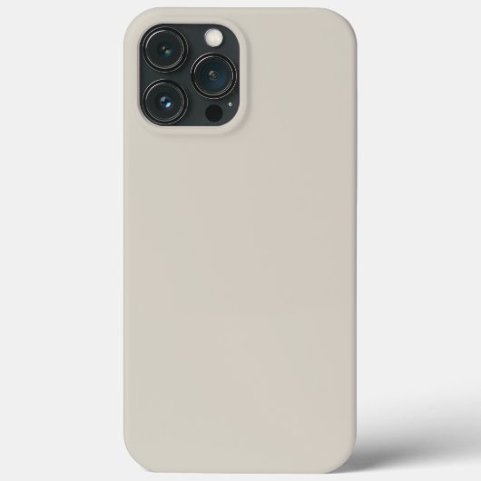 Effen kleur greige beige Case-Mate iPhone case (Achterkant)