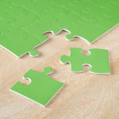 Effen kleur groen legpuzzel (Zijkant)