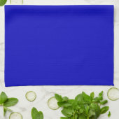 Effen kleur kobaltblauw theedoek (Gevouwen)