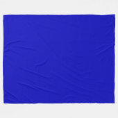 Effen kleur kobaltblauwe achtergrond fleece deken (Voorkant (Horizontaal))
