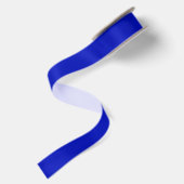 Effen kleur: Koninklijk Blauw Satijnen Lint (Achterkant)