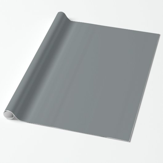 Effen kleur: Koolgrijs Cadeaupapier (Uitgerold)