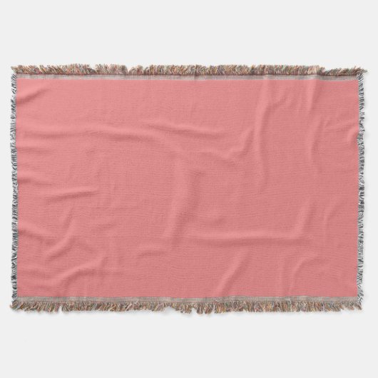 Effen kleur licht koraal deken (Voorkant)