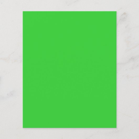 Effen kleur limoengroen blanco flyer (Voorkant)