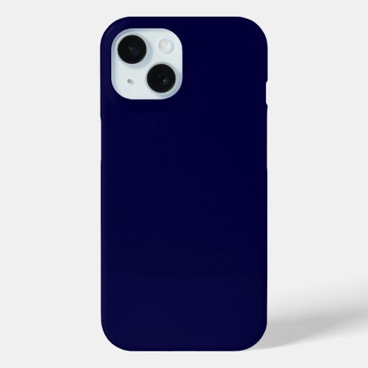Effen kleur: marineblauw Case-Mate iPhone case (Achterkant)
