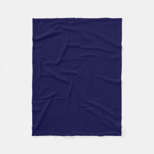 Effen kleur: marineblauw fleece deken