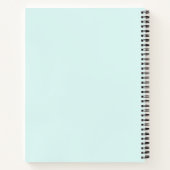 Effen kleur monogram schetsboek notitieboek (Achterkant)